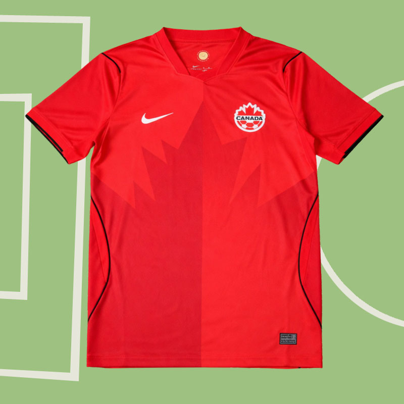 Kanada VM 2026 hemmatröja herr – röd fotbollströja Canada landslag