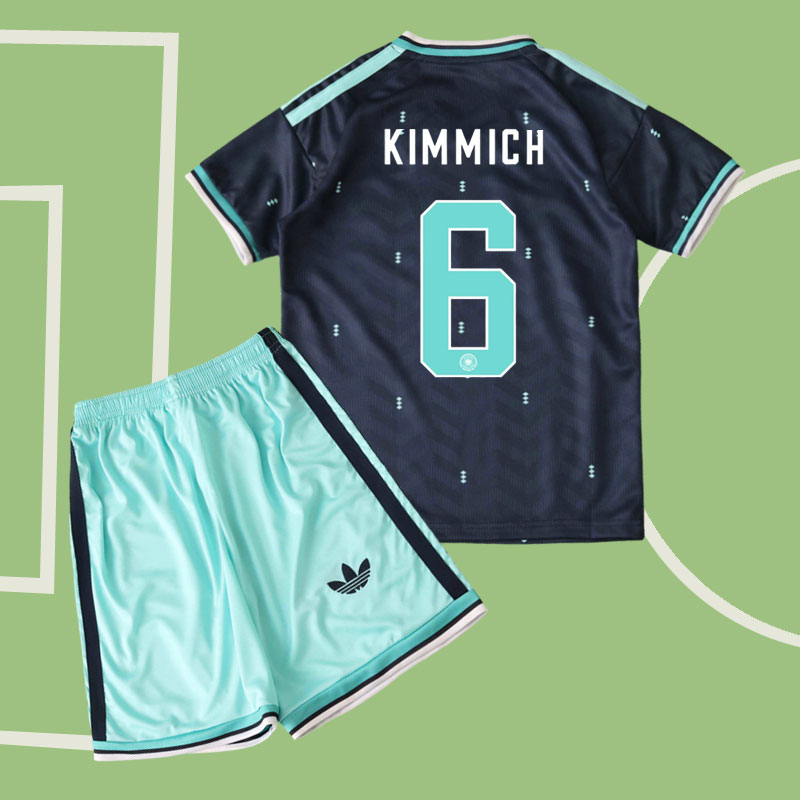 Kimmich 6 Tyskland VM 2026 barn bortaställ - tröja och shorts set