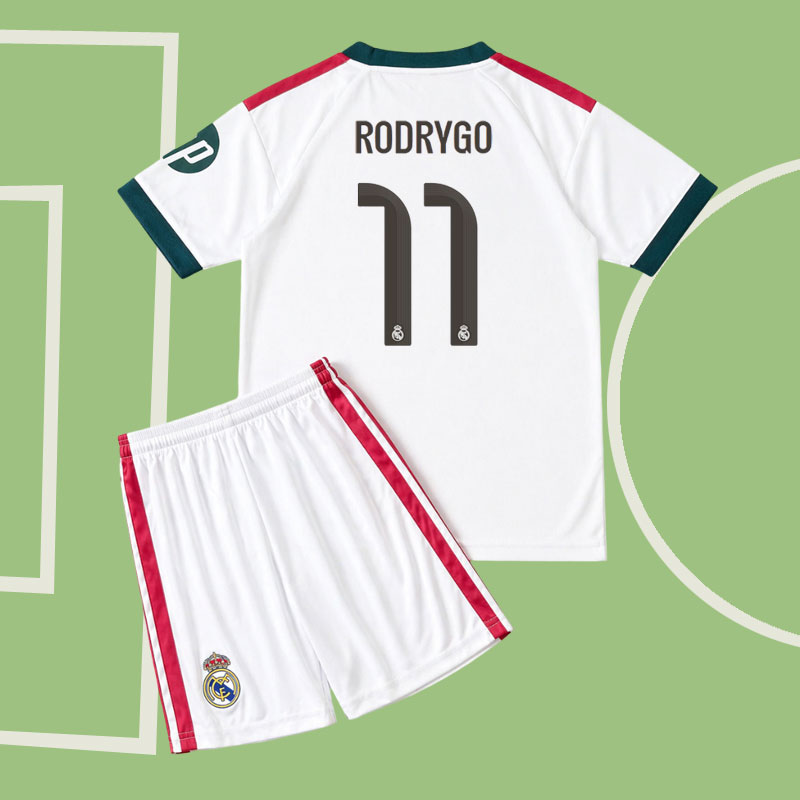 Köp Real Madrid 26/27 fotbollskläder för barn – tröja med Rodrygo 11-namn