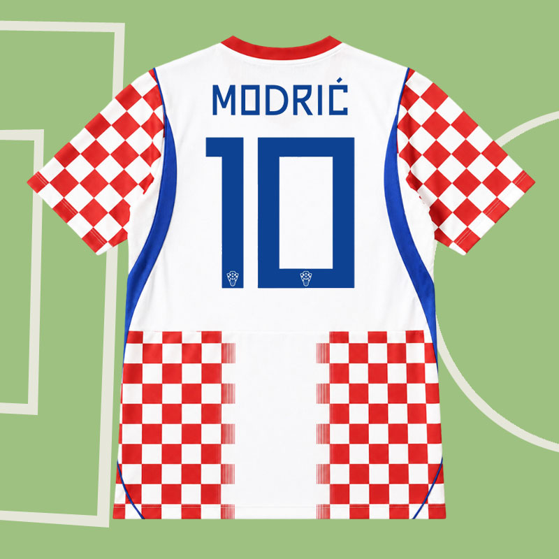 VM 2026 Kroatien hemmatröja herr - Modrić 10 tryck fotbollströja