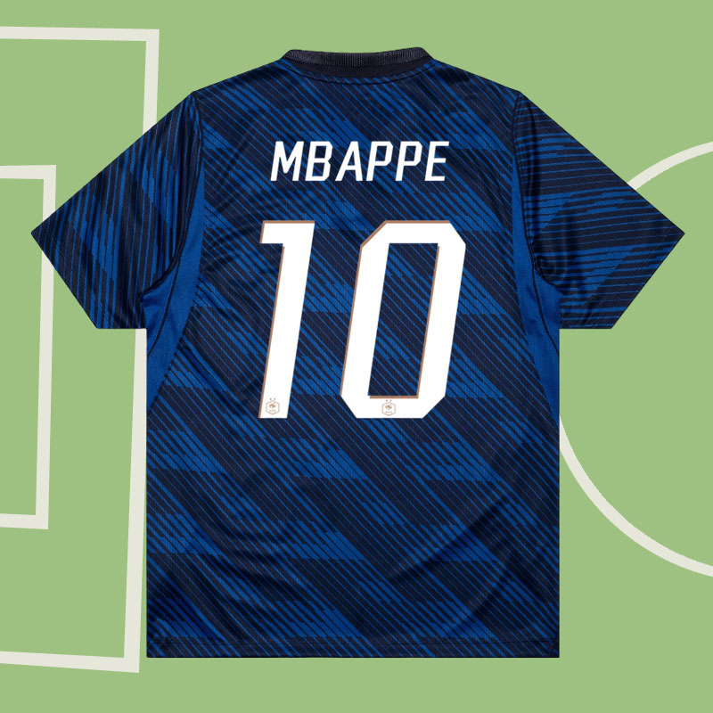 Mbappé 10 Frankrike 2026 VM hemmatröja herr