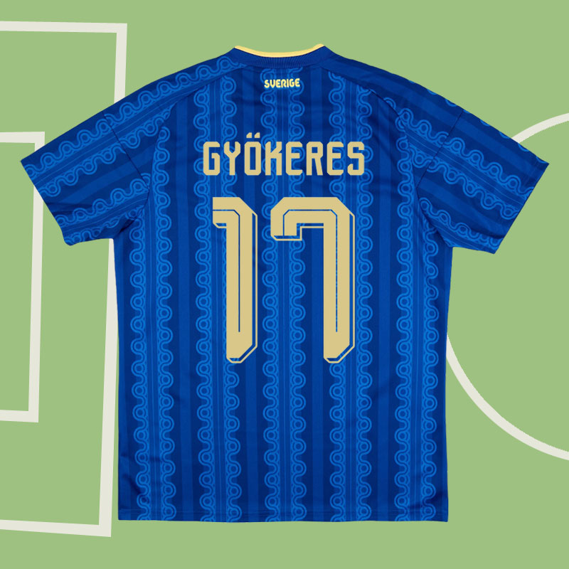 Sverige bortatröja VM 2026 - Gyökeres 17 landslagströja herr