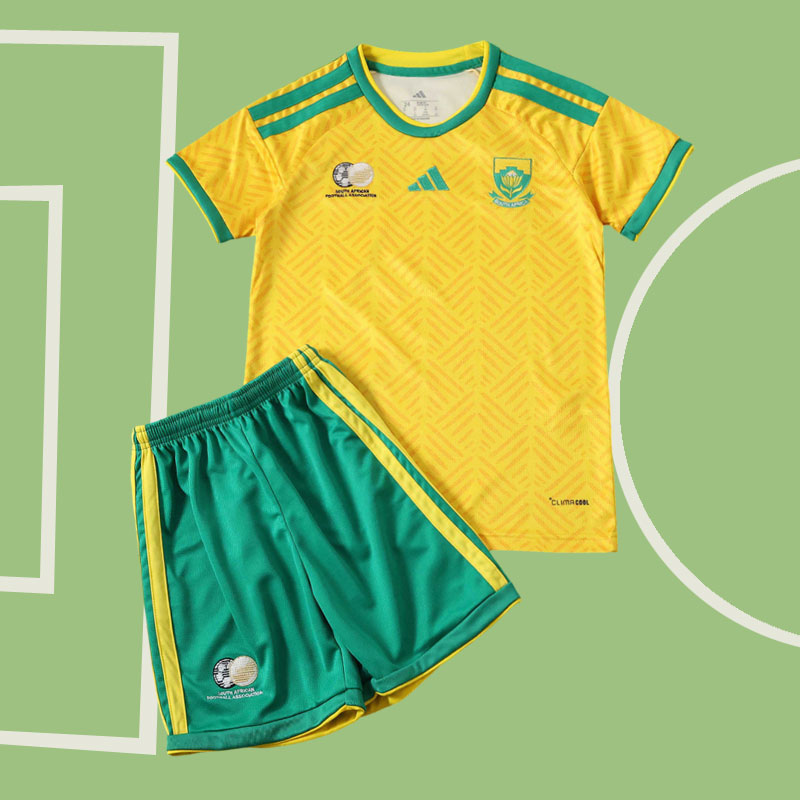 Sydafrika 2026 VM barn hemmatröja set – fotbollströja och shorts