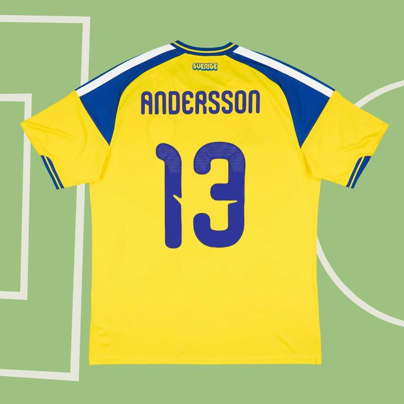 Andersson 13 Sverige 2026-27 Hemmatröja - VM 2026 tröja för herr