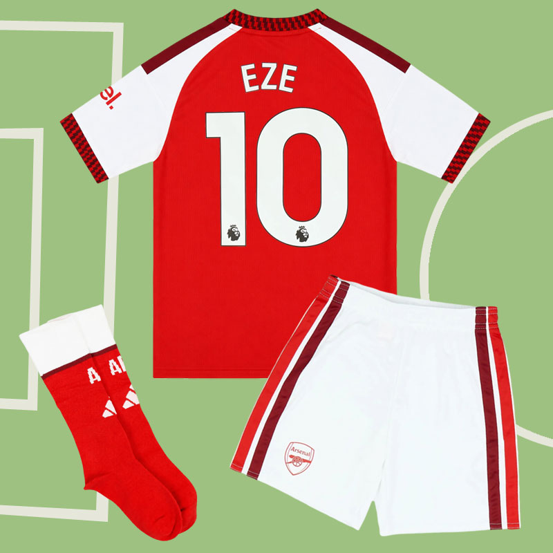 Arsenal 2026/27 hemmaställ för barn - EZE 10 tröja och shorts