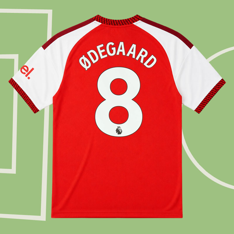 Arsenal 2026/27 tröja Ødegaard 8 - röd supportertröja herr