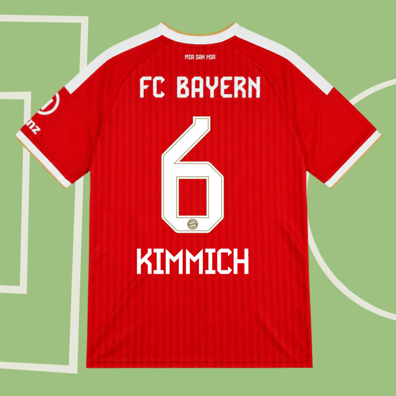 Bayern München Kimmich 6 tröja 2026/27 - röd hemmatröja
