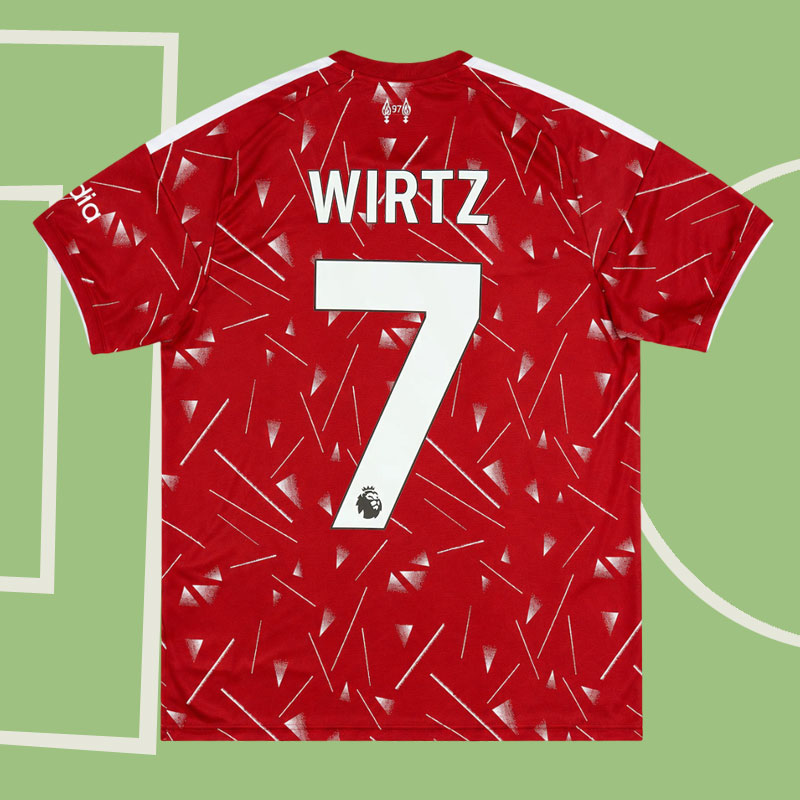 Billig Liverpool hemmatröja 2026/27 - Wirtz 7 kortärmad fotbollströja