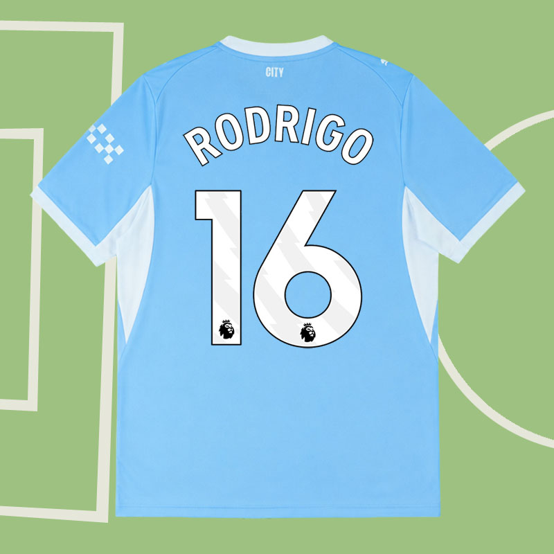 Billig Manchester City blå hemmatröja 2026/27 - RODRIGO 16