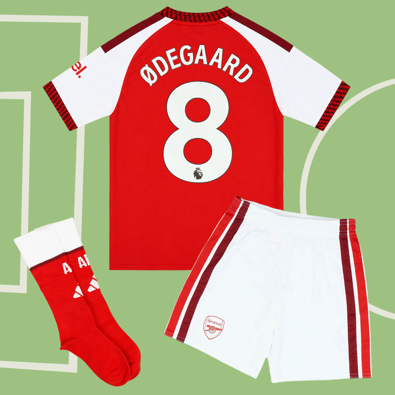 Billigt Arsenal 26/27 Hemmaställ Barn – Ødegaard 8 Fotbollströja Online