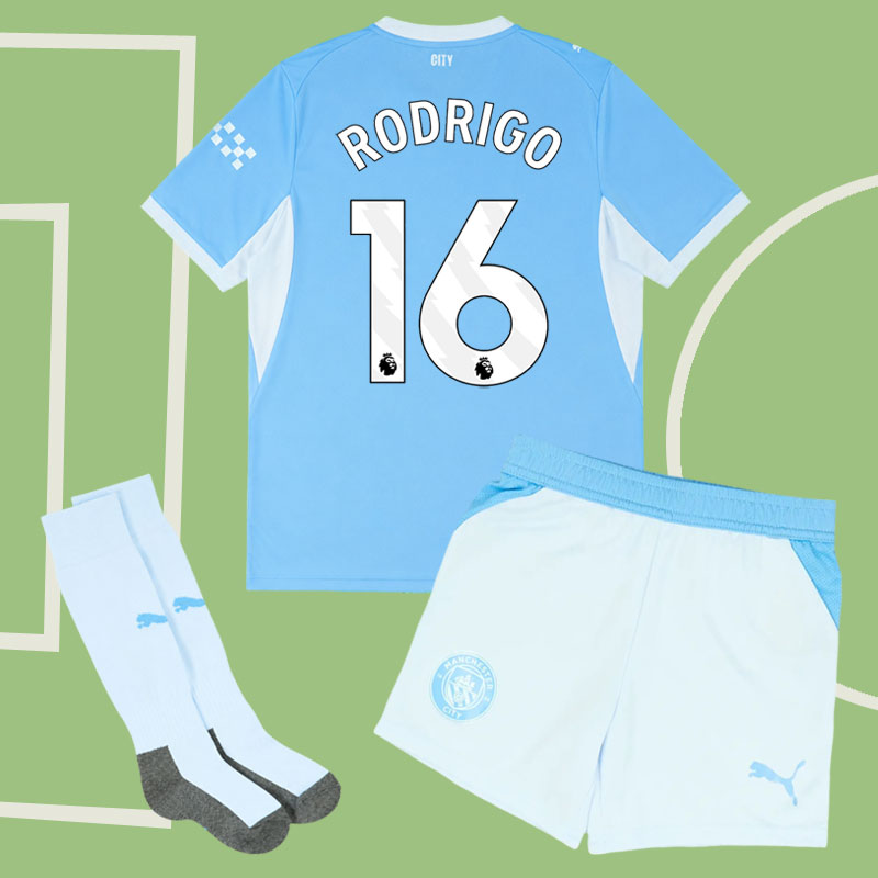 Manchester City barntröja 2026-27 RODRIGO 16 hemmatröja
