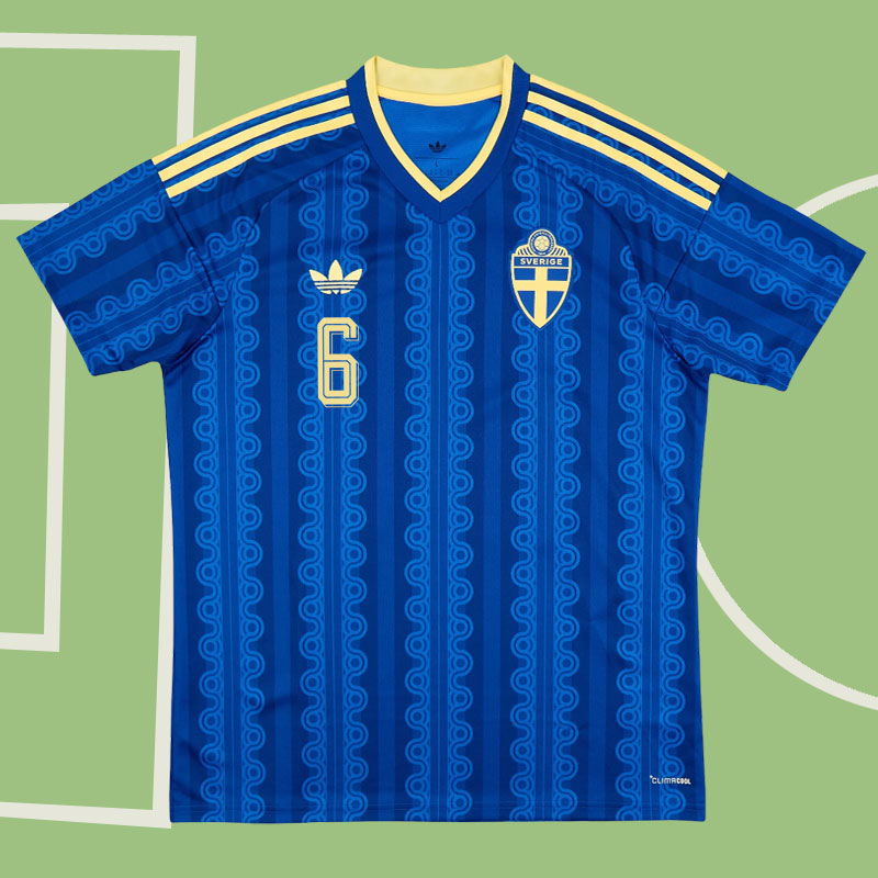 Sverige 2026-27 bortatröja Johansson 6 – blå kortärmad Sverige 2026-27 bortatröja Johansson 6 – blå kortärmad