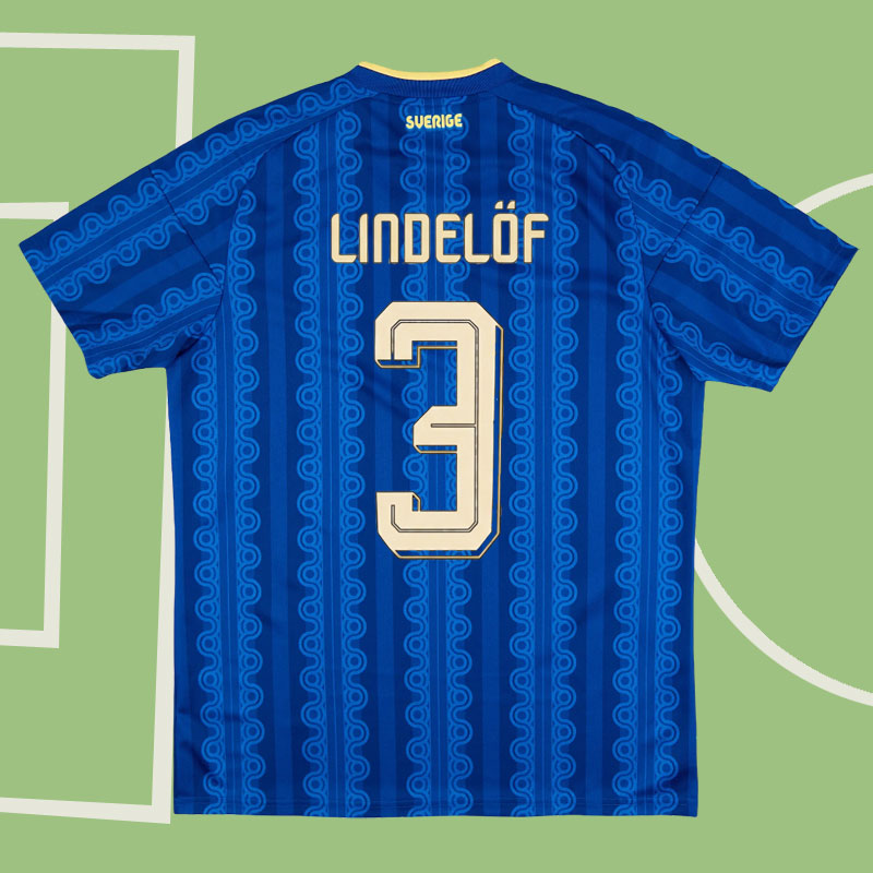 Sverige 2026-27 bortatröja Lindelöf 3