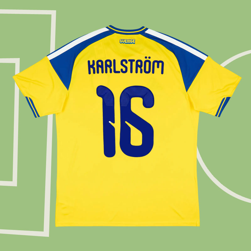 Sverige 2026/27 hemmatröja Karlström 16 - kortärmad fotbollströja för herr