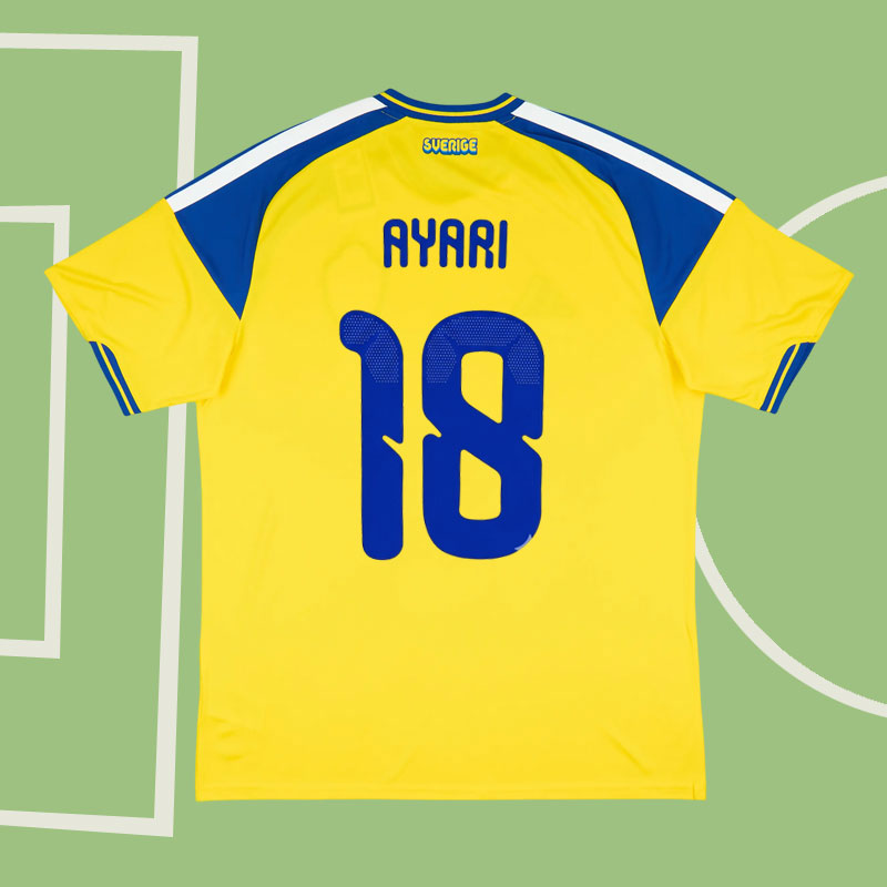 Sverige 2026 hemma fotbollströja med Ayari 18 tryck
