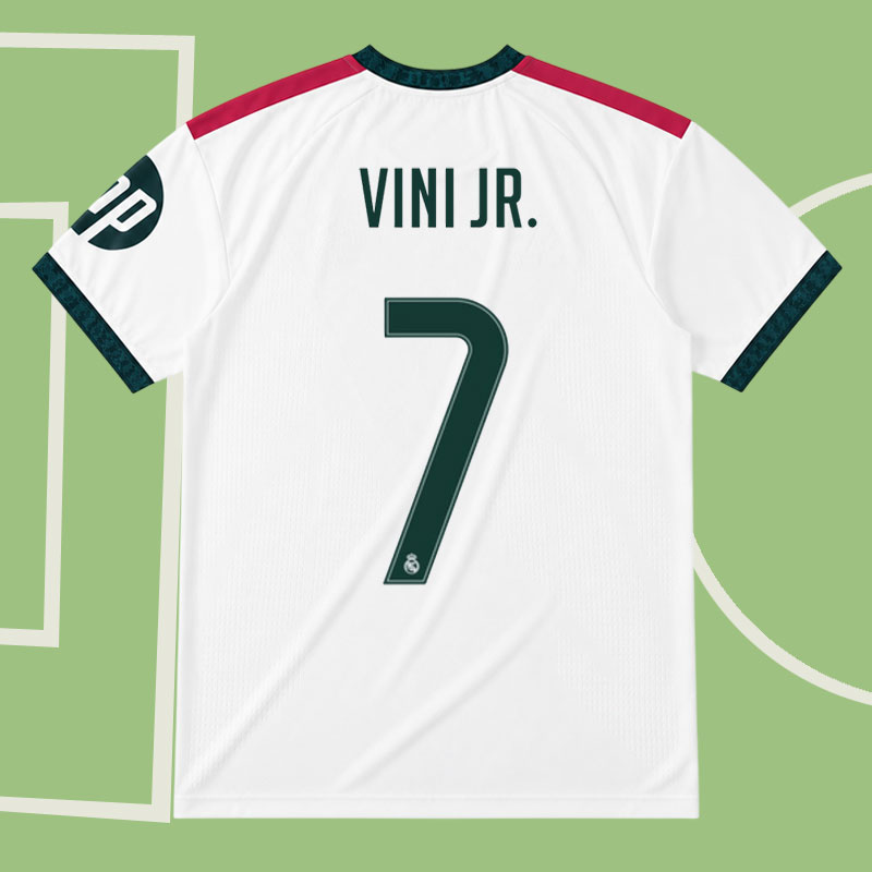 Köp Real Madrid 26/27 hemmatröja - VINI JR. 7 fotbollströja