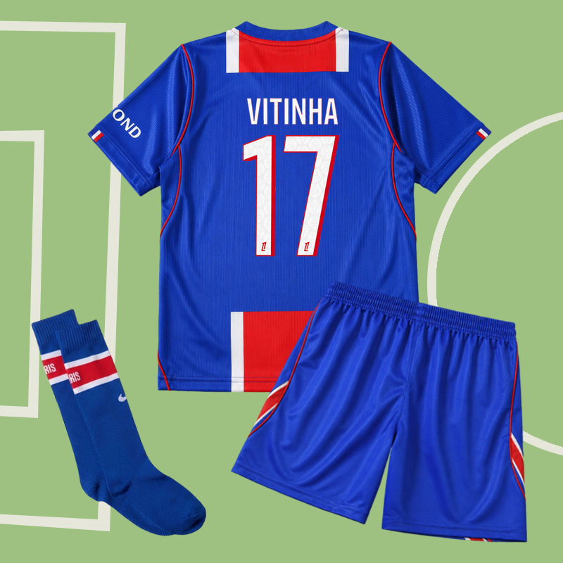 Paris Saint-Germain hemmaställ barn 2026-27 med Vitinha 17