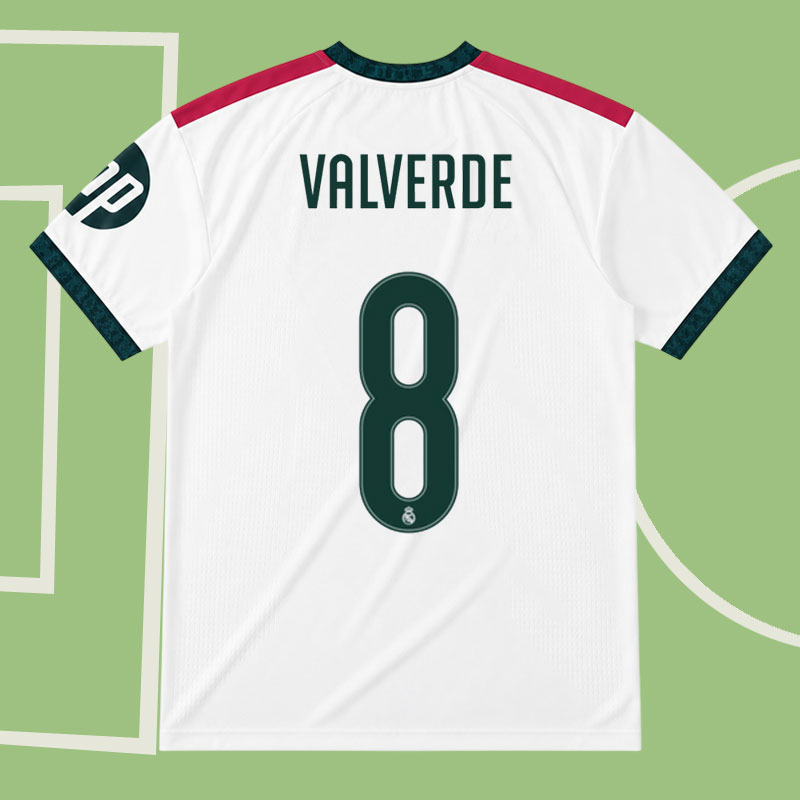 Real Madrid hemmatröja 2026/27 med Valverde 8 tryck - herr